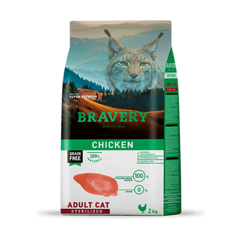 Bravery Gato Adulto Sterilized Pollo