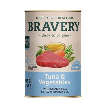 Bravery Perro Lata Atun y Vegetales