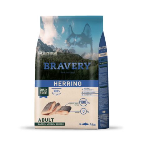 Bravery Perro Medium/Large Adulto Arenque