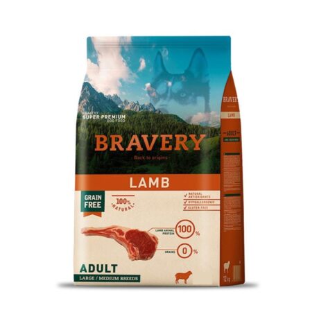 Bravery Perro Medium/Large Adulto Cordero