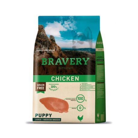 Bravery Perro Medium/Large Puppy Pollo