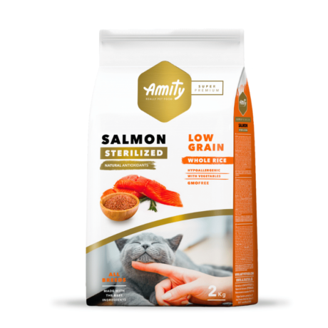 Amity Low Grain Salmon Sterilized Gato
