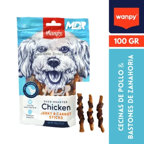 Wanpy Perro Jerky & Carroy Stricks Chicken