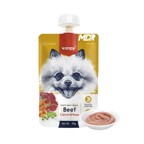 Wanpy Perro Pasta Carne, Zanahoria y Guisantes