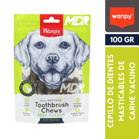 Wanpy Perro Toothbrush Chews Beef