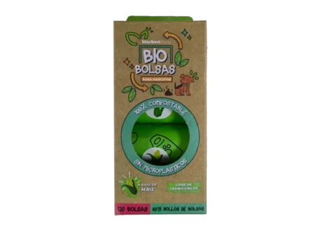 Bolsas Fecas Biodegradable 8 Rollos (120 Unidades)