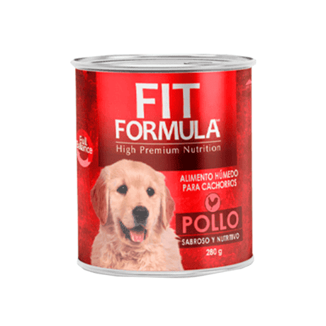 FIT LATA CACHORRO POLLO